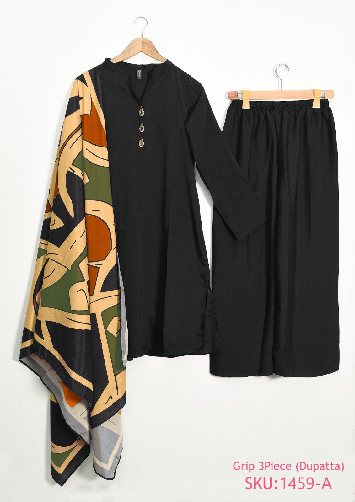 Grip 3 piece shirt & trouser with Dupatta