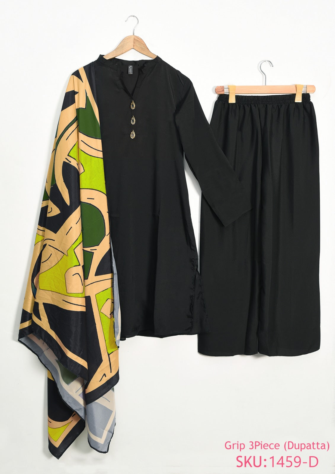 Grip 3 piece shirt & trouser with Dupatta