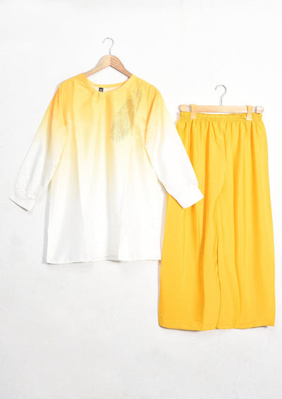 Grip printed 2 piece shirt &amp; trouser with fancy hand made work