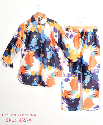 Grip printed 2 piece shirt and trouser