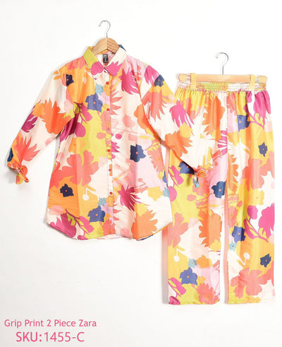Grip printed 2 piece shirt and trouser