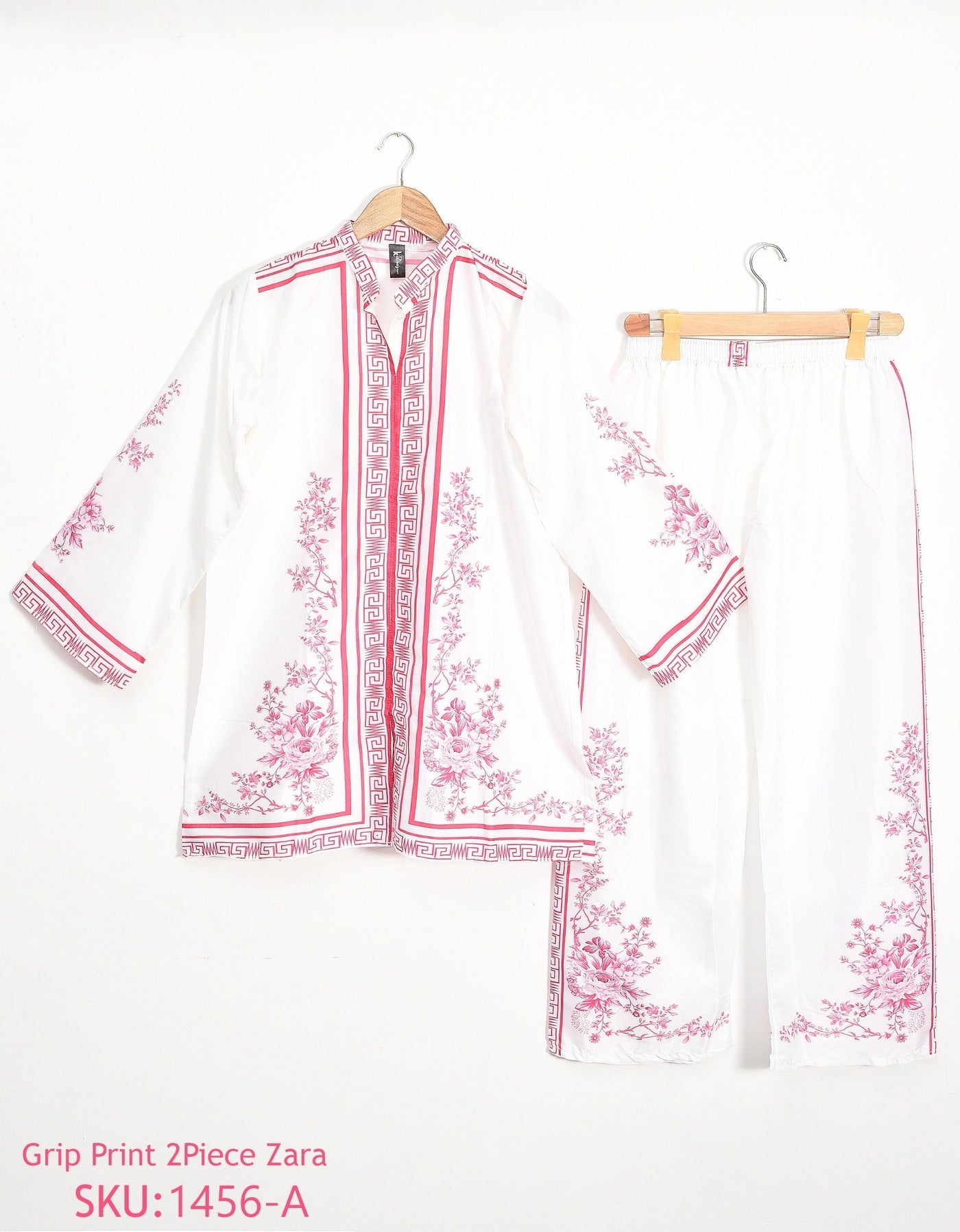 Stitched 2 piece printed shirt and printed trouser