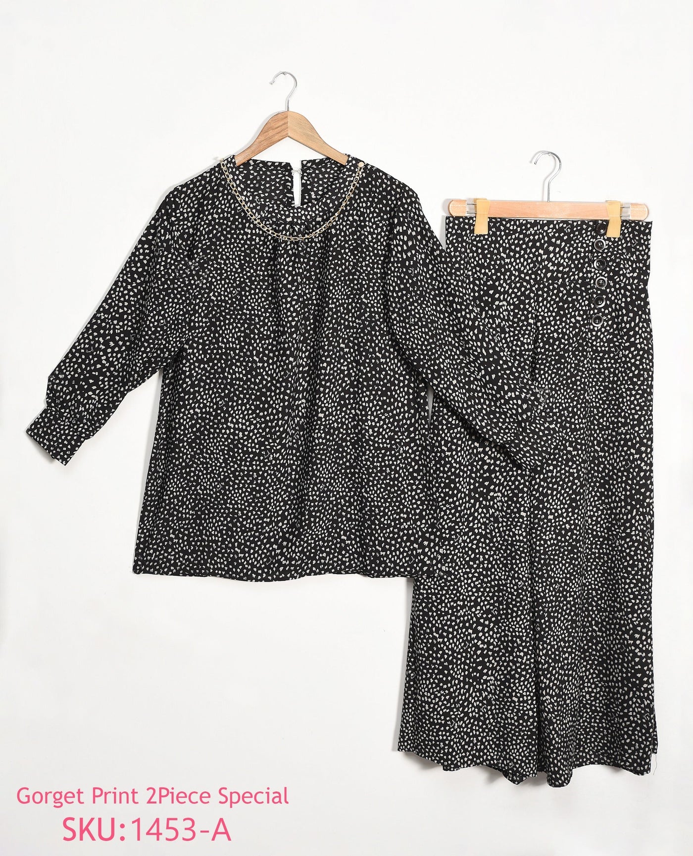 Stitched 2 piece printed shirt and printed trouser