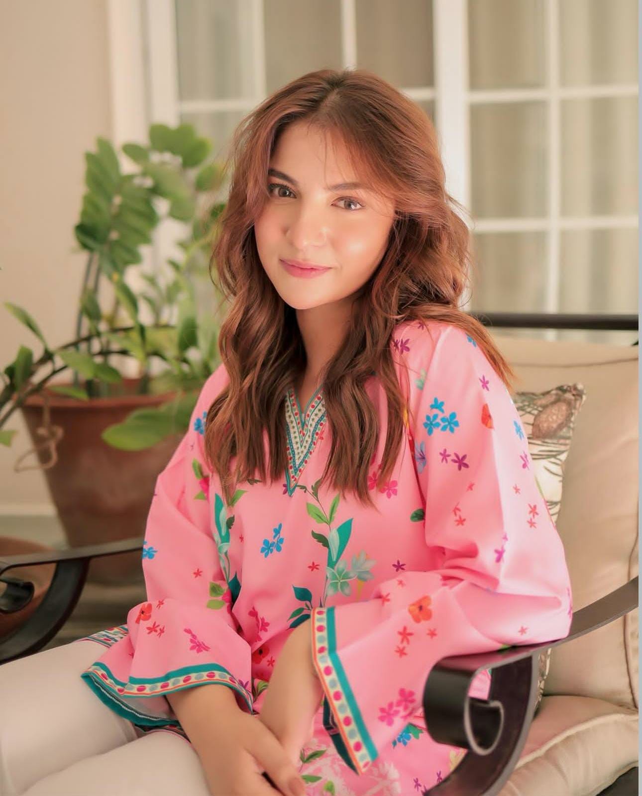 *PINK FLORAL DIGITAL PRINTED 2PC