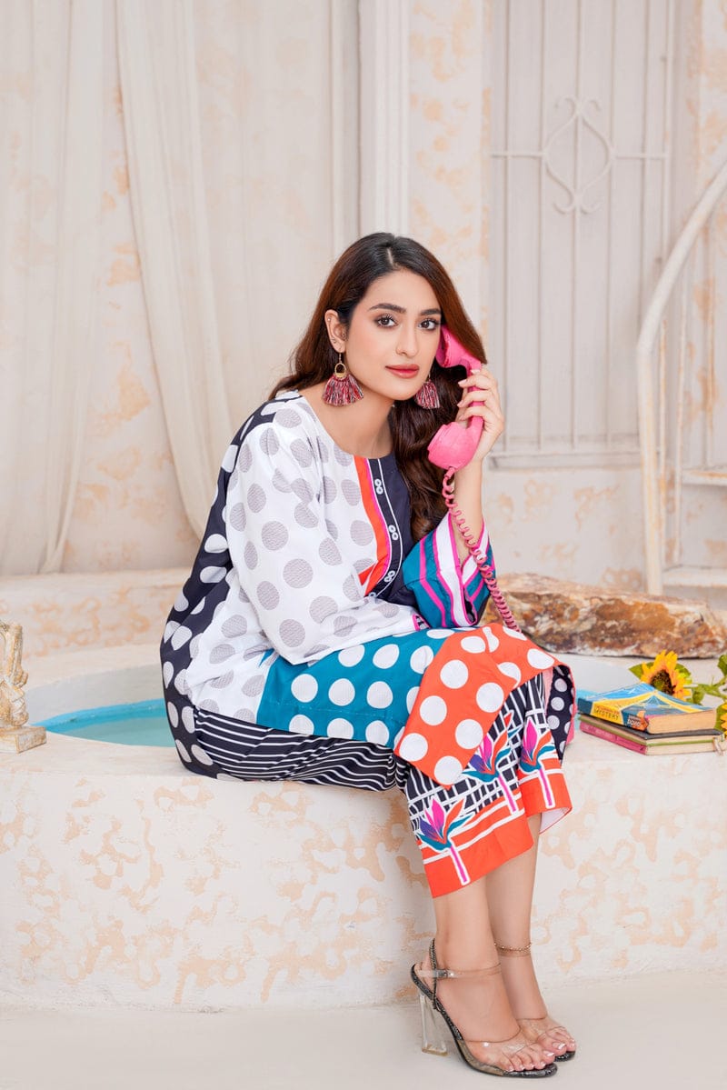 Multi Silky Lawn 2pc