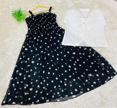 Western Top , Shifon Romper Maxi