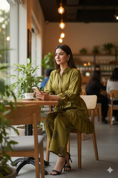 👗 Moti Charm — Western Top & Plazo 👗