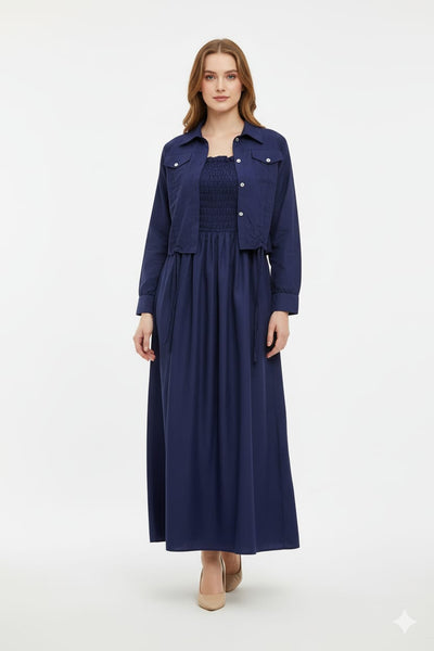 Western Smoking Coat Maxi