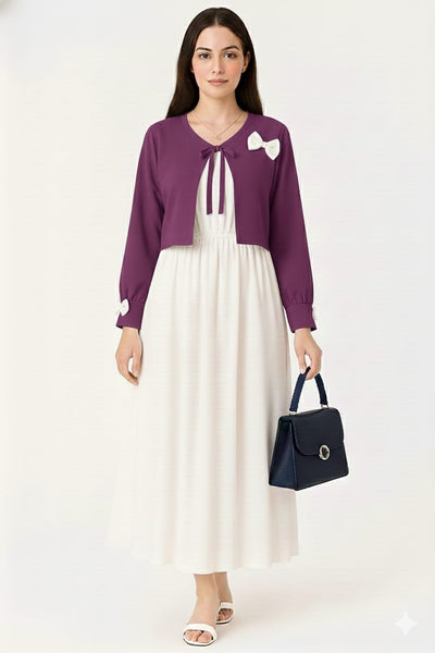 Beautiful Bow coat maxi