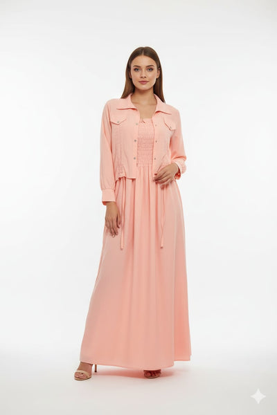 Western Smoking Coat Maxi