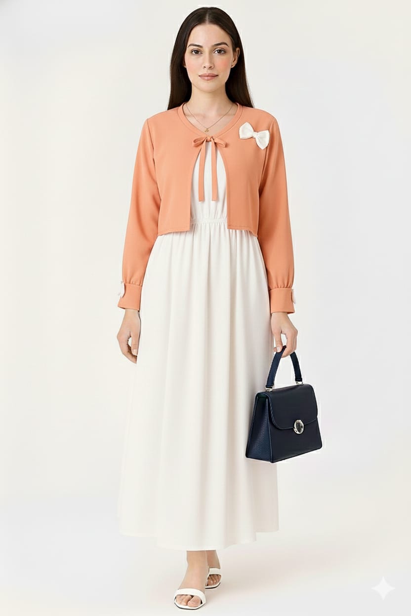 Beautiful Bow coat maxi